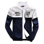 Long Sleeve Hoodies for Men Red White