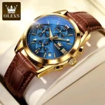 .OLEVS 2871 Luxury Smart Fitness Wrist Watch Blue