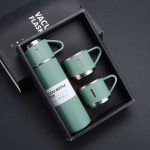 Vacuum Flask Set Stainless Steel Drinking Metal Water Bottle