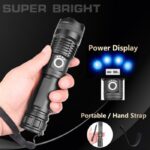 Rechargeable Watterproof Zoom LED Flashlight